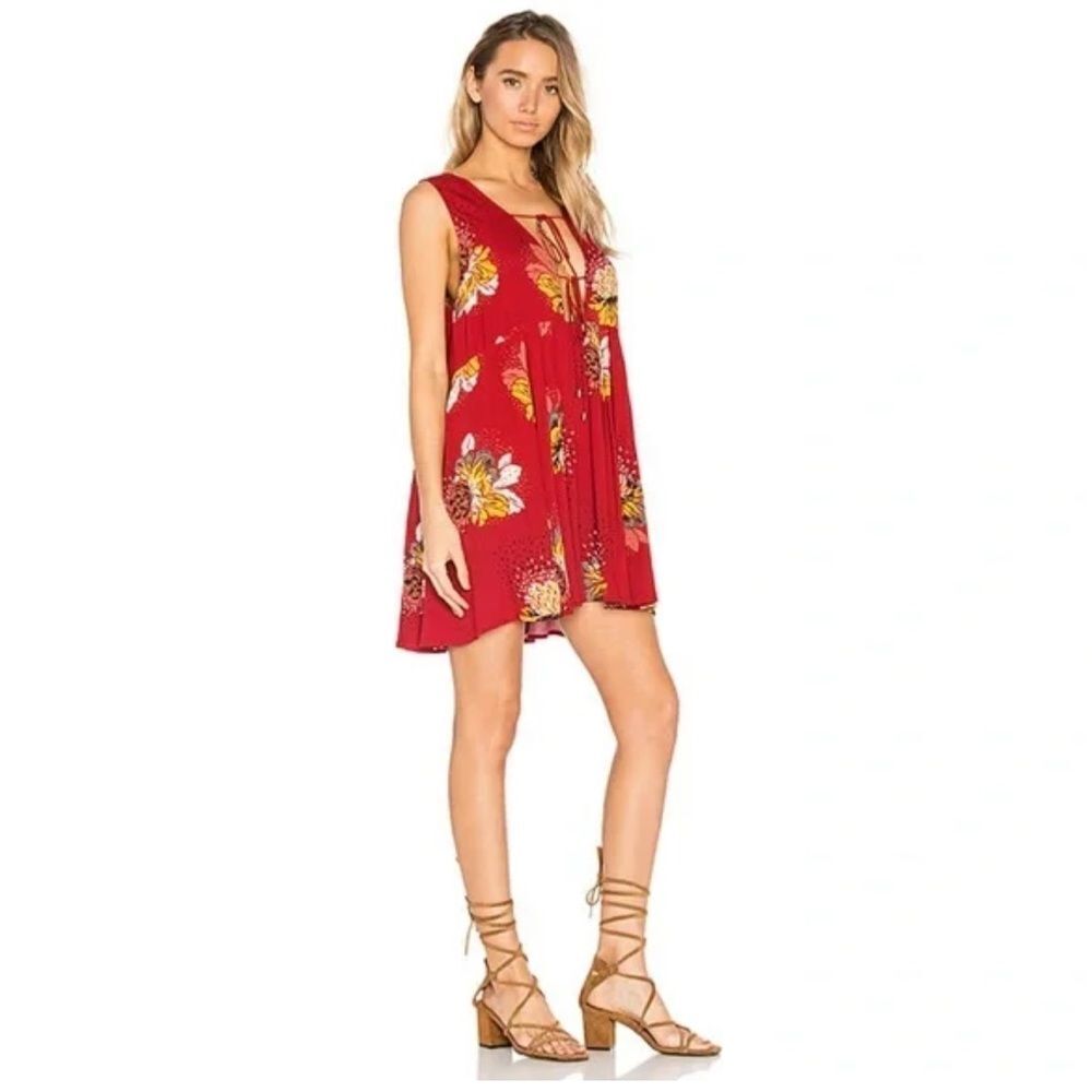 Free People Scarlet Floral Mini Dress